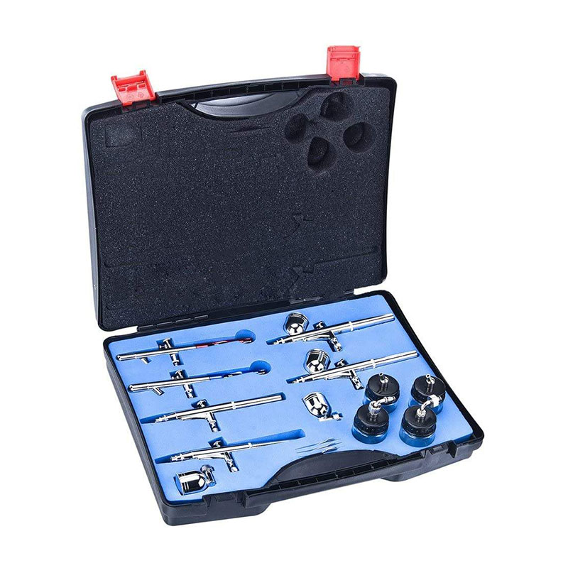 完全なBT-612 6ピースエアブラシキット付きの一時的なタトゥーエアブラシセット 完全なBT-612 6ピースエアブラシキット付きの一時的なタトゥーエアブラシセット